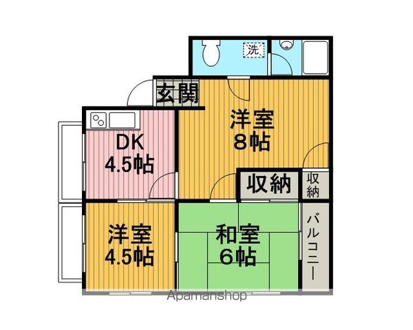 ラセーヌ東林間の間取り写真
