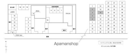 ライディングラン[3LDK/68.81m2]の配置図