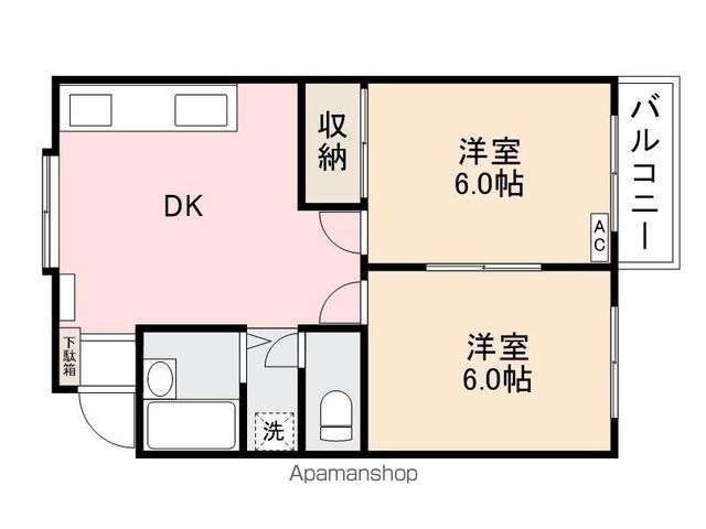 岡ノ城ハイツIIの間取り写真