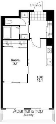 森田ビル[1LDK/54.12m2]の間取図