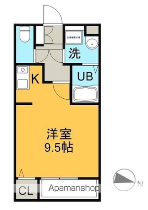 Ｃａｓａ　ｄｅ　Ｏｒｏ[1R/29.55m2]の間取図