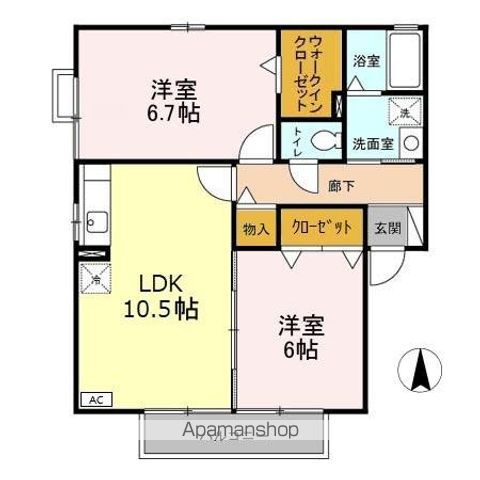 エスペランサ Aの間取り写真