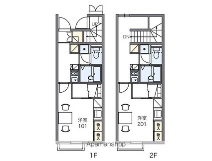 レオパレスコート　ダジュールⅡ[1K/23.61m2]の間取図