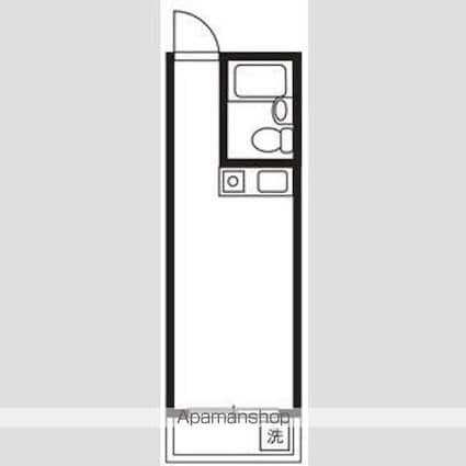 センチュリーパレス高円寺[1R/14.8m2]の間取図