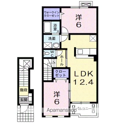 ダンデ　ライオン[2LDK/58.52m2]の間取図