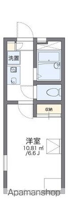 レオパレスリレーション[1K/19.87m2]の間取図