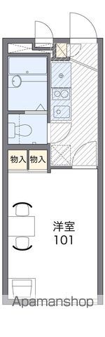 レオパレス新町グリーンパークの間取り写真