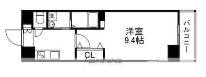 ＫＤＸレジデンス南草津[1K/28m2]の間取図