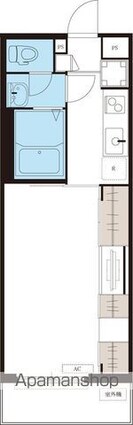 リブリ・ＧＯＬＤⅡ[1K/27.53m2]の間取図