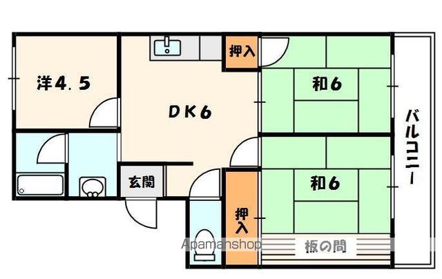 コーポ忠栄の間取り写真