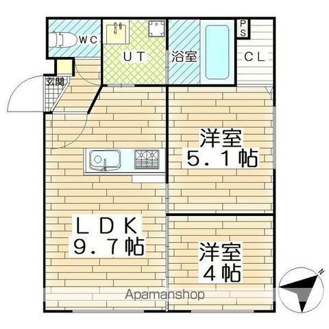 TRIPLE Mの間取り写真
