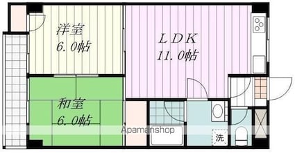コーポラスＡＣ[2LDK/47.25m2]の間取図
