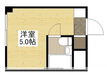 リヴァージュ広瀬北[1R/12.88m2]の間取図