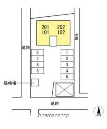 フレマリール香西[2LDK/59.24m2]の配置図