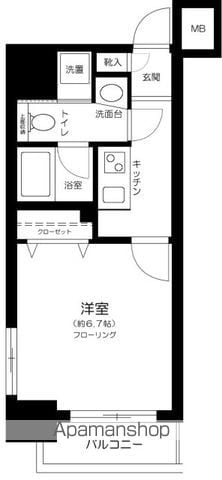 プレール・ドゥーク京橋の間取り写真