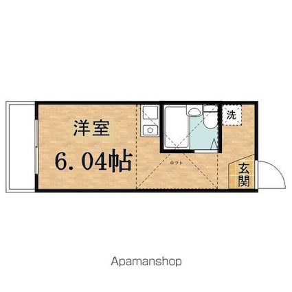 アイメゾン別所[1R/23.2m2]の間取図