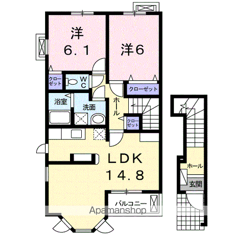 TAKASAKITOTTOSIIの間取り写真