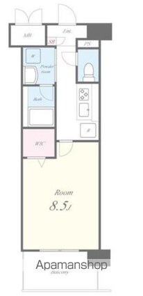ＣＯＮＳＴＥＬＬＡＴＩＯＮ[1K/29.63m2]の間取図