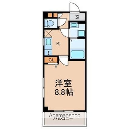 ＦＹＳⅢビル[1K/28.7m2]の間取図