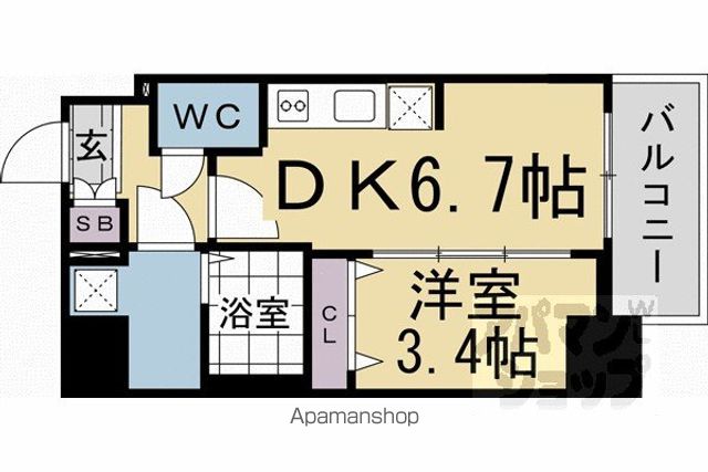 ファステート京都東寺フェイブの間取り写真