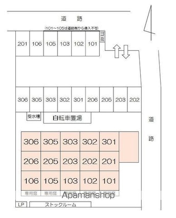 フィネス百恵[1K/32.57m2]の配置図