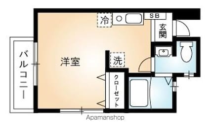 ジョージ・Ⅰ[1R/20.13m2]の間取図