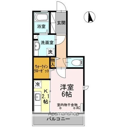 ドムス　Ｙ[1K/29.06m2]の間取図