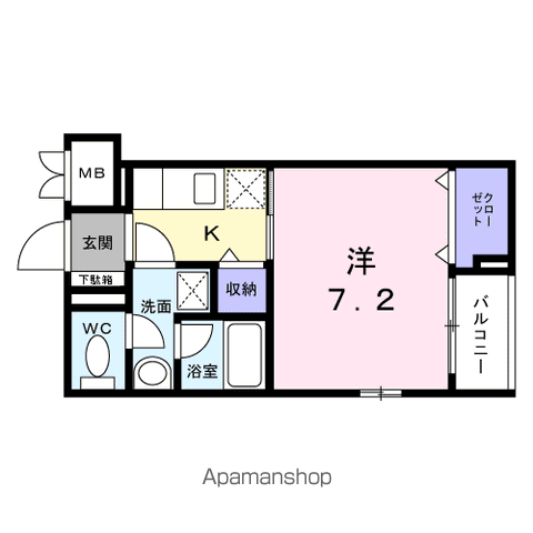 【メゾン　ド　オーランジェの間取り】