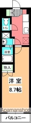 メトロコア西市駅[1K/27m2]の間取図
