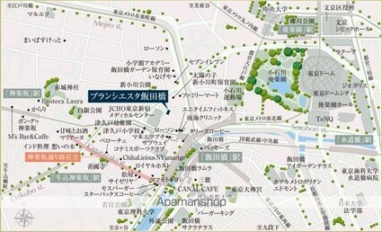 ブランシエスタ飯田橋[1K/27.2m2]の配置図
