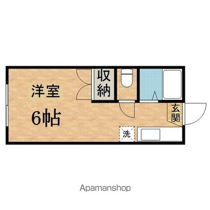 モンシャトーＴＡＫＩ[1R/19.8m2]の間取図