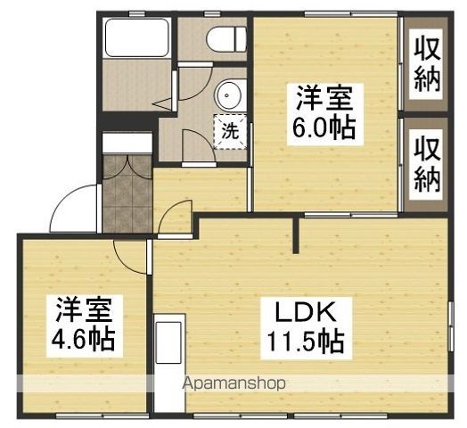 ディアス中島田の間取り写真