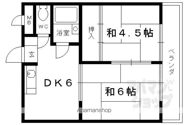 クレセント松田の間取り写真
