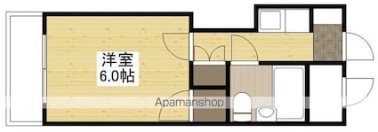 メゾン光[1K/23.59m2]の間取図