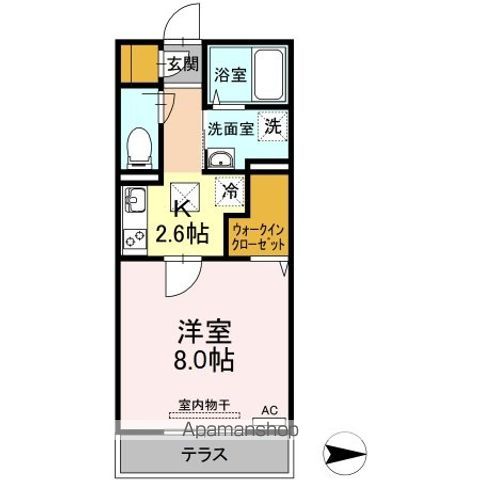 【福岡市西区今宿西のアパートの間取り】