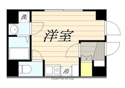 Ｂｒｏｔｅ三ノ輪[1R/20.9m2]の間取図