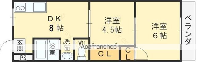 土佐ビル高柳の間取り写真