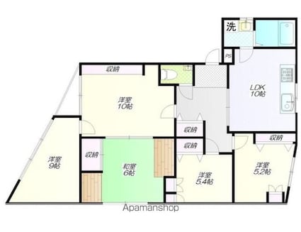 第１０小野ビル[5LDK/101.7m2]の間取図