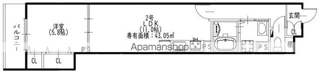 ワンライフ私市の間取り写真