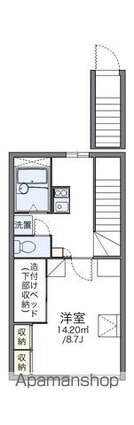 レオパレスＣａｒｍｉｎａ[1K/26.49m2]の間取図