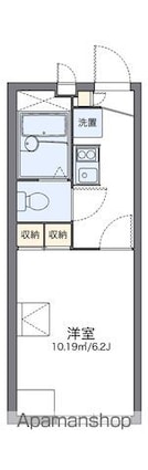 レオパレスジョイフル[1K/19.87m2]の間取図