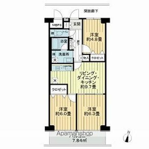 ニューライフマンション木場の間取り写真