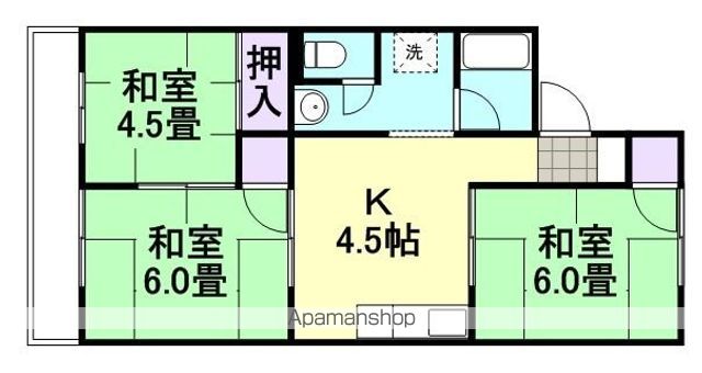 コーポ田加屋B棟の間取り写真