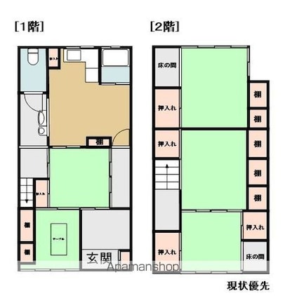 天満町貸家[5DK/62.8m2]の間取図