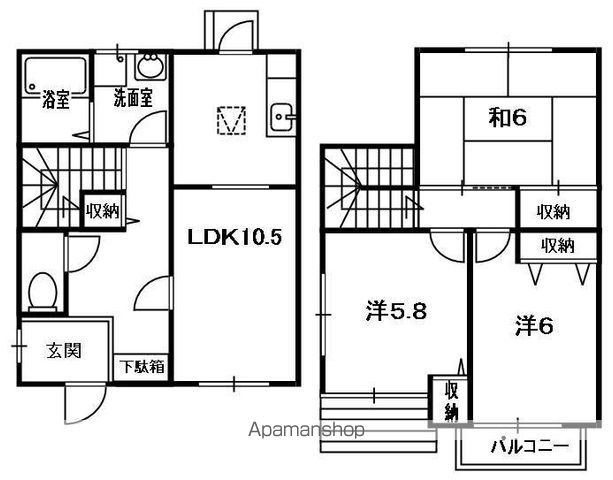 パセオ大住の間取り写真