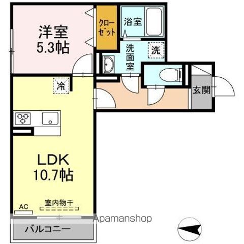 グランシャリオ東深津の間取り写真