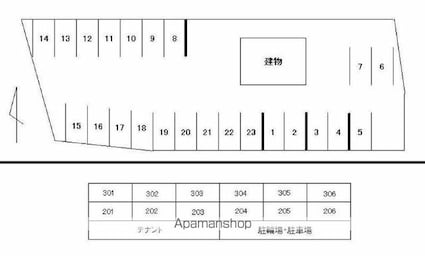 香川県高松市西町[1K/27.28m2]の配置図
