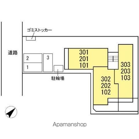 ＣＯＬＩＮＡ　ＤＯ　ＳＵＬ（　コリーナ　ド　スル） 303 ｜ 神奈川県川崎市宮前区南平台20-30（賃貸アパート2LDK・3階・53.84㎡） その23