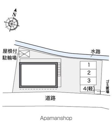 レオパレスビューテラスフジミ[1K/19.87m2]の配置図