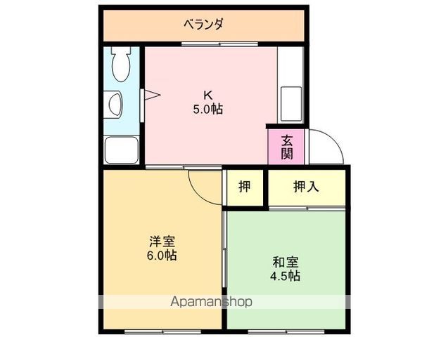グリーンハイツの間取り写真